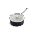 KitchenAid Steel Core Enamel 20 cm/2.4 Litre Saucepan with Lid, German Engineered Enamel, Induction, Oven Safe, Matte Black