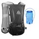 Hydration Backpack Bicycle Bag 5L Lightweight Hiking backpack for Outdoor Hiking Climbing Running Cycling Biking Water Backpack with Hydration System for Men and Women (Black With 1.5l Water Bladder)