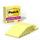 Post-it Super Sticky Notes, 4 in x 4 in, 6 Pads, 90 Sheets/Pad, 2x the Sticking Power, Canary Yellow, Lined