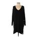 American Eagle Outfitters Casual Dress - Mini: Black Solid Dresses - Women's Size Small