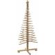 JJA - Sapin de Noël en bois articulé - Longueur 66 x Profondeur 66 x Hauteur 150 cm - Marron