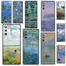 Claude Monet Art Painting Case Samsung Galaxy S23 Ultra S21 S20 FE S8 S9 S10 Note 10 Plus