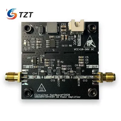 TZT-Carte d'amplificateur de puissance pour micro-ondes technologie RF gain 25dB 40MHz-1.2GHz