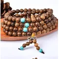 Bracelet Mala bouddhiste en bois de santal perle de prière de bouddha collier unisexe bracelets