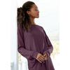 Longsleeve S.OLIVER, Damen, Gr. 32/34, rot (bordeaux), Piquu00e9, Obermaterial: 65% Polyester, 35% Viskose, unifarben, casual, bequem, Rundhals, Langarm Rippbündchen, Shirts, Loungewear