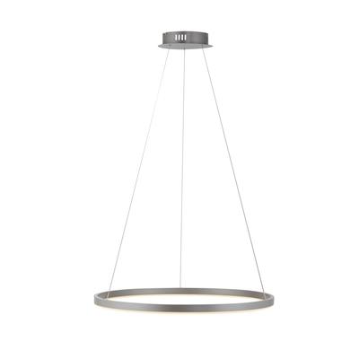 JUST LIGHT Pendelleuchte "RITUS", grau (aluminiumfarben), Ø 5,9cm, Lampen, LED, dimmbar, Switchmo Image