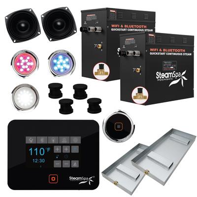 SteamSpa BKT2100-A Black Series Wifi and Bluetooth 21kW QuickStart
