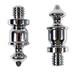 Bright Chrome Plated Large Cabinet Door Hinge Finial Pair 1-1/8 in Finial with Urn Tip Renovators Supply