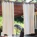 Indoor/Outdoor Room-Darkening Curtain Panels with Grommet Top - Beige