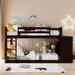 Beautiful Style Twin over Twin Bunk Bed Built-in Design with 4 Drawers and 3 Shelves, with Durable Frame Suitable for Bedroom