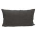 Parkland Collection Transitional Solid Gray Rectangle 14" x 26" Pillow