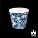 CH: Chintz, Lemon Blossom Blue, Pattern, Hand decorated - Fine Bone China - Egg Cup