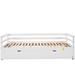 Winston Porter Twin Or Double Twin Daybed Wood in White | 26 H x 42 W x 80 D in | Wayfair 86AE8D7BCB6A4CC6BE124F17B3B1F4A6