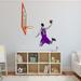 Trinx Basketball Player Wall Decal Vinyl in Indigo | 20 H x 18 W in | Wayfair 3098CDE257E14489917E0B702730E422