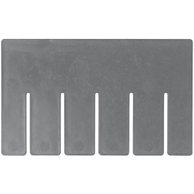 Quantum Gray Short Divider for DG91050 Dividable Grid Container - 6/Pack