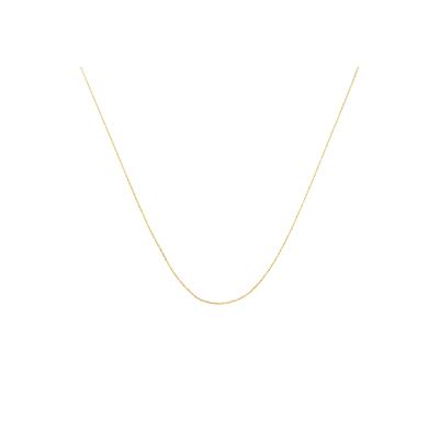 Women's Solid Yellow Gold Rope Chain Necklace Unisex Chain 20" by Haus of Brilliance in Yellow Gold