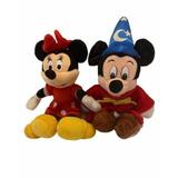 Disney Toys | Disney Mickey And Minnie Mouse 12” Walt Disney World Plush Stuffed Character Set | Color: Black | Size: 12”