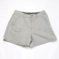 Columbia Shorts | Columbia Womens Gray Hiking Shorts Light Wash Flat Front Regular Fit Size 12 | Color: Gray | Size: 12