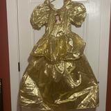 Disney Costumes | Beauty And The Beast Belle Gold Dress Up Gown | Color: Gold | Size: 8-10