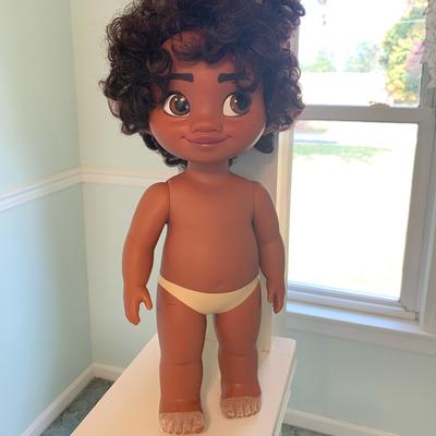 Disney Toys | Disney Store Animators Collection Moana 15” Baby Doll With Sandy Feet | Color: Black/Brown | Size: Osg