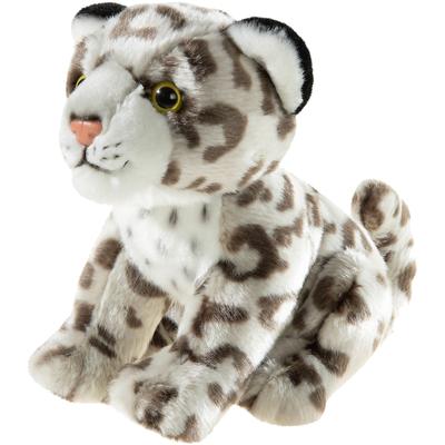 Kuscheltier HEUNEC "Endangered, Schneeleopard 22 cm", grau (hellgrau, braun), Plüschfiguren, KinderH:22cm, Polyester, gefleckt, H:22cm
