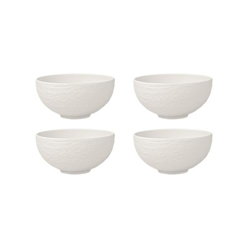 Villeroy & Boch - Manufacture Rock Blanc Suppen Bol 4er Set Geschirr 4 ct