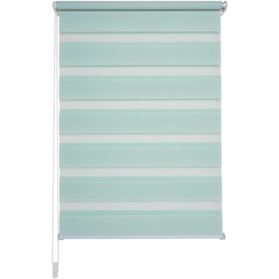 Doppelrollo LIEDECO "Klemmfix-Duo-Rollo" Gr. 1, grün (pastell, grün), B:45cm H:160cm, Polyester, Rollos, 1 Stück Image