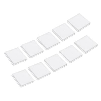 Coin Snap Holder Coin Case Storage Square Fit 19-39mm Coins, 20pcs Clear White - Transparent, White