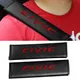 Couverture de ceinture de sécurité de voiture Honda Civic emblème fibre de carbone cuir auto