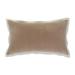 Pillow Perfect Indoor Velvet Flange Rectangular Throw Pillow, 12 X 20 X 5