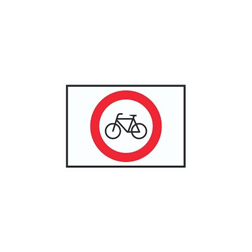 Radfahren verboten Symbol Schild A0 (841x1189mm)