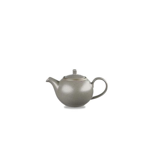 Stonecast Tee-/Kaffeekanne Peppercorn Grey (H)10,5cm 426ml grau (4 Stück) von CHEFGASTRO