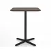 Emeco 2 Inch X Base Square Counter Table - 2INCHCOTSQ30XWALDARKPC