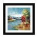 East Urban Home High Meadow Painting Print on Wrapped Canvas Wood/Canvas/Paper in Blue/Brown | 24" H x 24" W x 1" D | Wayfair