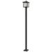 Z-Lite 1 Light Outdoor Post Mounted Fixture in Oil Rubbed Bronze Finish