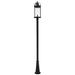 Z-Lite 1 Light Outdoor Post Mounted Fixture in Black Finish