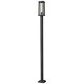 Z-Lite 1 Light Outdoor Post Mounted Fixture in Black Finish