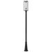 Z-Lite 1 Light Outdoor Post Mounted Fixture in Black Finish