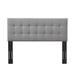 Red Barrel Studio® Panel Headboard Upholstered/Polyester in Gray | 51.4 H x 78.4 W x 2.6 D in | Wayfair 17283E0CFF6F4D01BEA33367996B4BF6