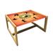 East Urban Home Kung Fu Coffee Table, Silhouettes Of Karate Poses & Yin Yang Center | 15.75 H x 29.13 W x 24.4 D in | Wayfair