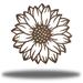 Gracie Oaks Nanke Sunflower Bloom Wall Décor Metal in Brown | 18 H x 18 W x 0.0125 D in | Wayfair 2B372A199A2846668B435A10D162CB63