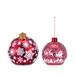 The Holiday Aisle® 2 Piece Lit Glitter Sitters Ball Ornament Set Plastic in Red | 6.5 H x 6 W x 6 D in | Wayfair 6AE61F22A74F44B8AFF7E1A7F90C8212
