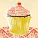 Trinx Wordy Cupcake - Wrapped Canvas Graphic Art Canvas in White | 36 H x 36 W x 1.25 D in | Wayfair D9EA28C667E740238D2D873145E98258