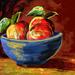 Charlton Home® Painterly Fruit Bowl - Wrapped Canvas Graphic Art Canvas | 12 H x 12 W x 1.25 D in | Wayfair C03E7F134C2449339F49A0DF5EA5C520