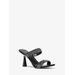 Michael Kors Clara Embellished Faux Suede Sandal Black 6