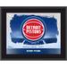 Detroit Pistons Framed 10.5" x 13" Sublimated Horizontal Team Logo Plaque