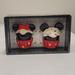 Disney Kitchen | Nib Disney Mickey And Minnie Cupcke Salt And Pepper Shakers | Color: Black/Red | Size: Os