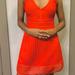 J. Crew Dresses | J Crew Women’s Eyelet Night Out Textured Fit And F | Color: Gold/Orange | Size: 0p