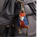 Burberry Accessories | New Burberry Cashmere And Leather Bird Charm | Color: Blue/Orange | Size: Os