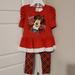 Disney Matching Sets | Disney Minnie Mouse Outfit | Color: Red/White | Size: 3tg